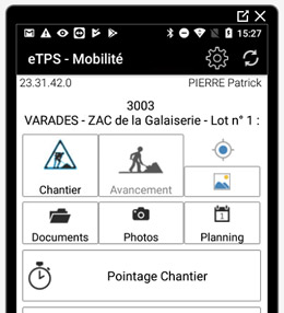 application mobile pour planning de chantier